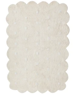 Dywan dziecięcy SAREKI Beżowy 140 x 200 cm Bawełna
