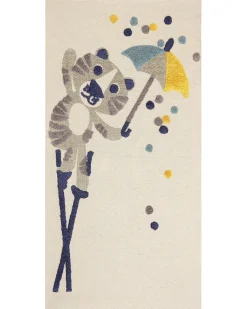 Dywan dziecięcy SINGKIL Kolorowy 80 x 150 cm Bawełna