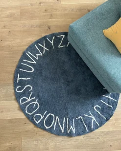 Dywan dziecięcy VURGUN Ciemnoniebieski ø 120 cm Bawełna