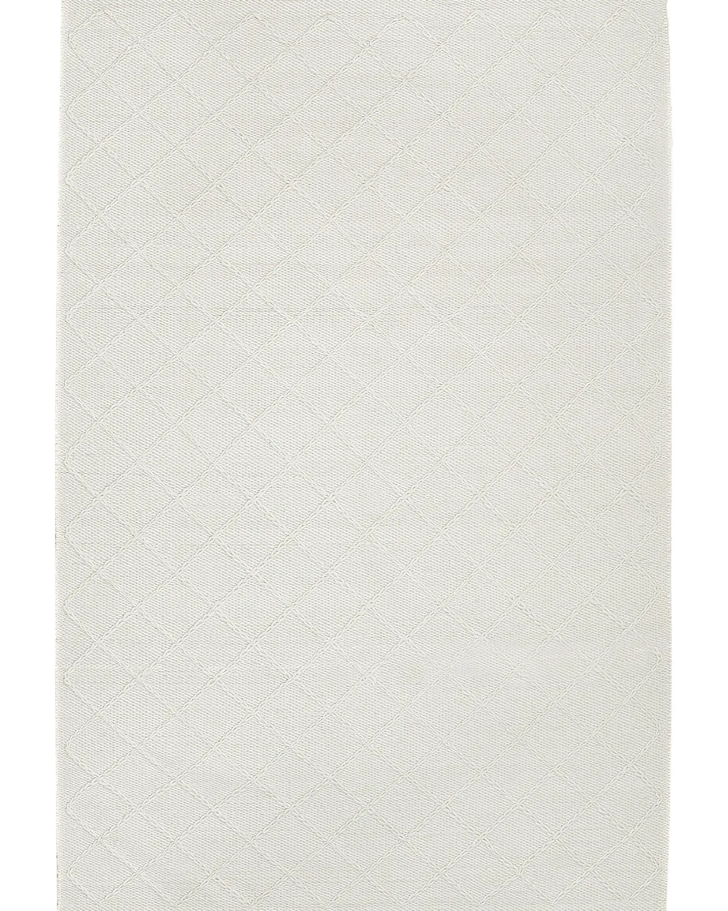 Dywan ELLEK Biały 160 x 230 cm Wełna