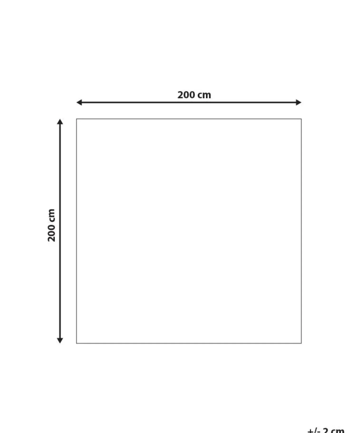 Dywan ERCIS Czarny 200 x 200 cm Wiskoza