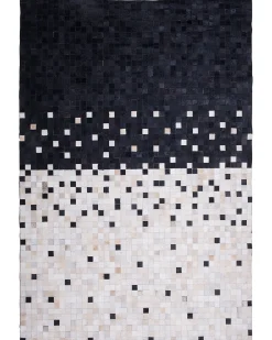 Dywan ERFELEK Czarny 160 x 230 cm Skóra naturalna