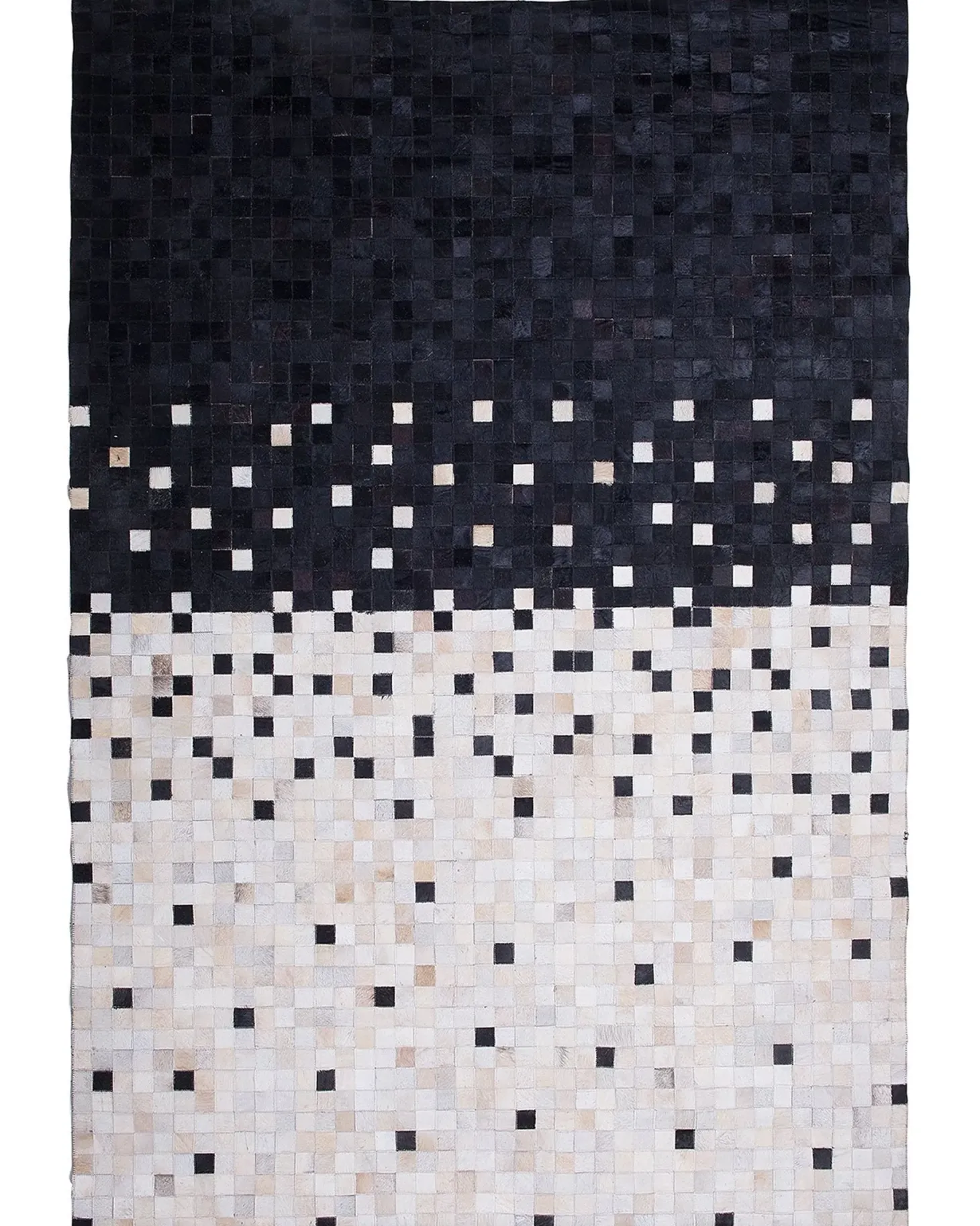 Dywan ERFELEK Czarny 160 x 230 cm Skóra naturalna