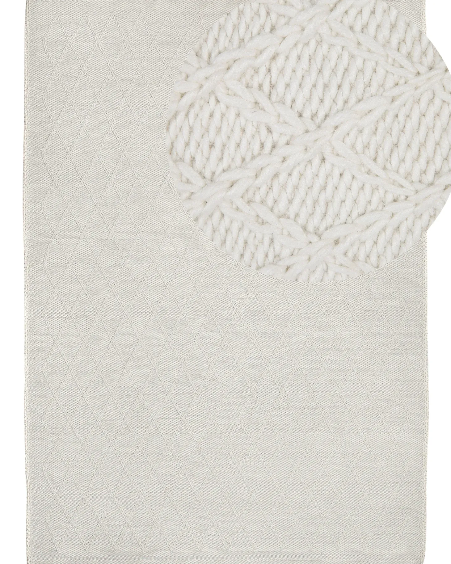 Dywan ERZIN Złamana biel 160 x 230 cm