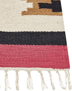 Sale Dywan GARNI Kolorowy Bawełna Kilim Chodniki|Chodniki