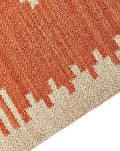 Dywan GAVAR Pomarańczowy 160 x 230 cm Bawełna Kilim