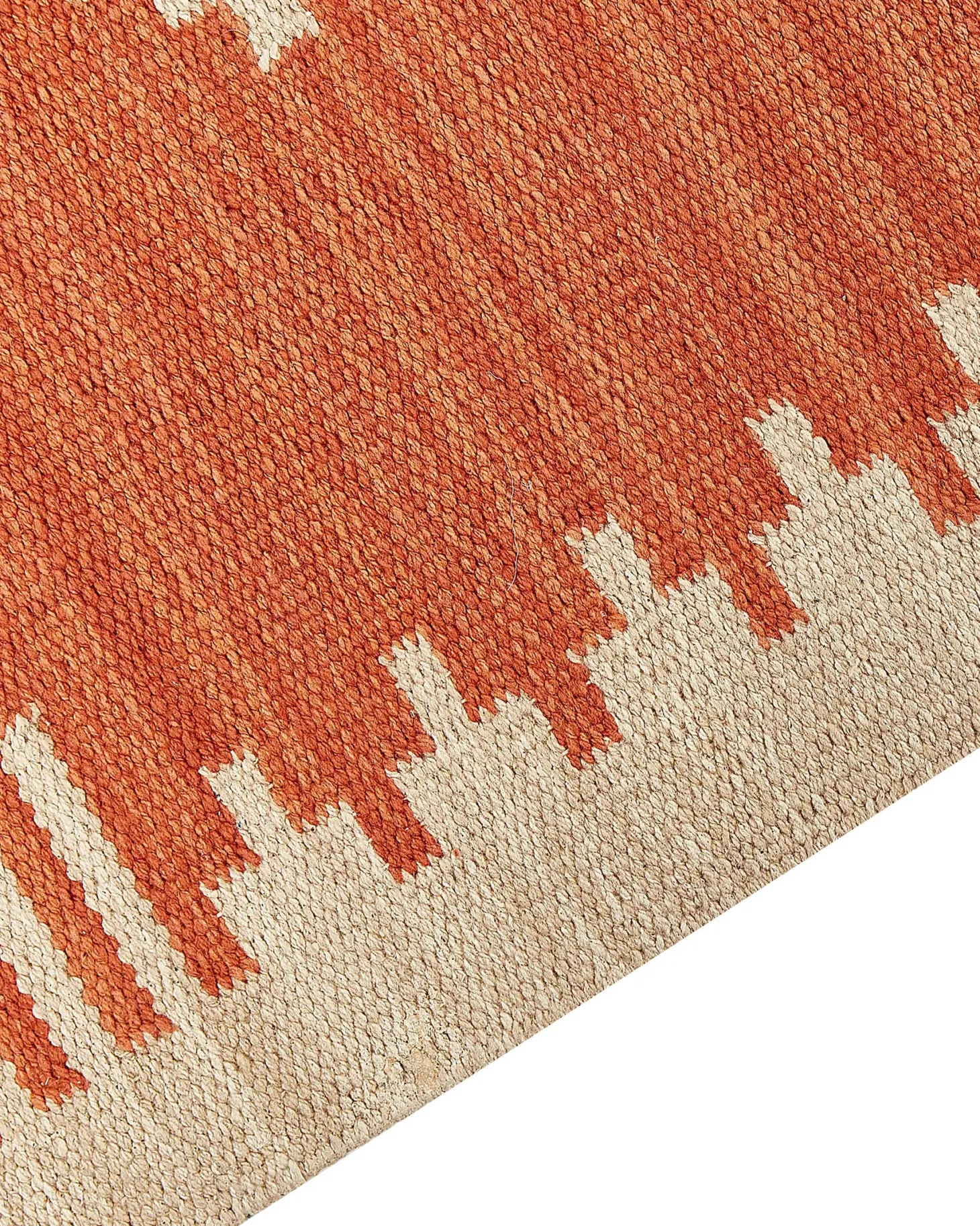 Dywan GAVAR Pomarańczowy 160 x 230 cm Bawełna Kilim