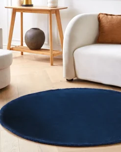 Dywan GESI II Granatowy ø 140 cm Wiskoza