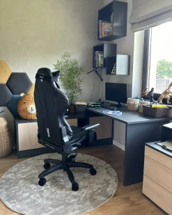 Dywan GESI II Jasnoszary ø 140 cm Wiskoza