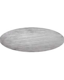Dywan GESI II Jasnoszary ø 140 cm Wiskoza