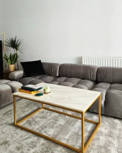Dywan GESI II Jasnoszary 160 x 230 cm Wiskoza