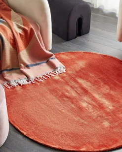 Dywan GESI II Pomarańczowy ø 140 cm Wiskoza
