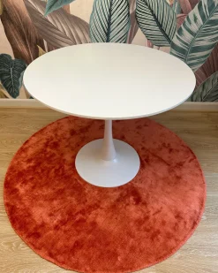 Dywan GESI II Pomarańczowy ø 140 cm Wiskoza