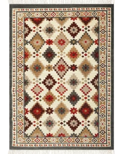 Dywan GHUKASAVAN Kolorowy 200 x 300 cm Wełna Kilim