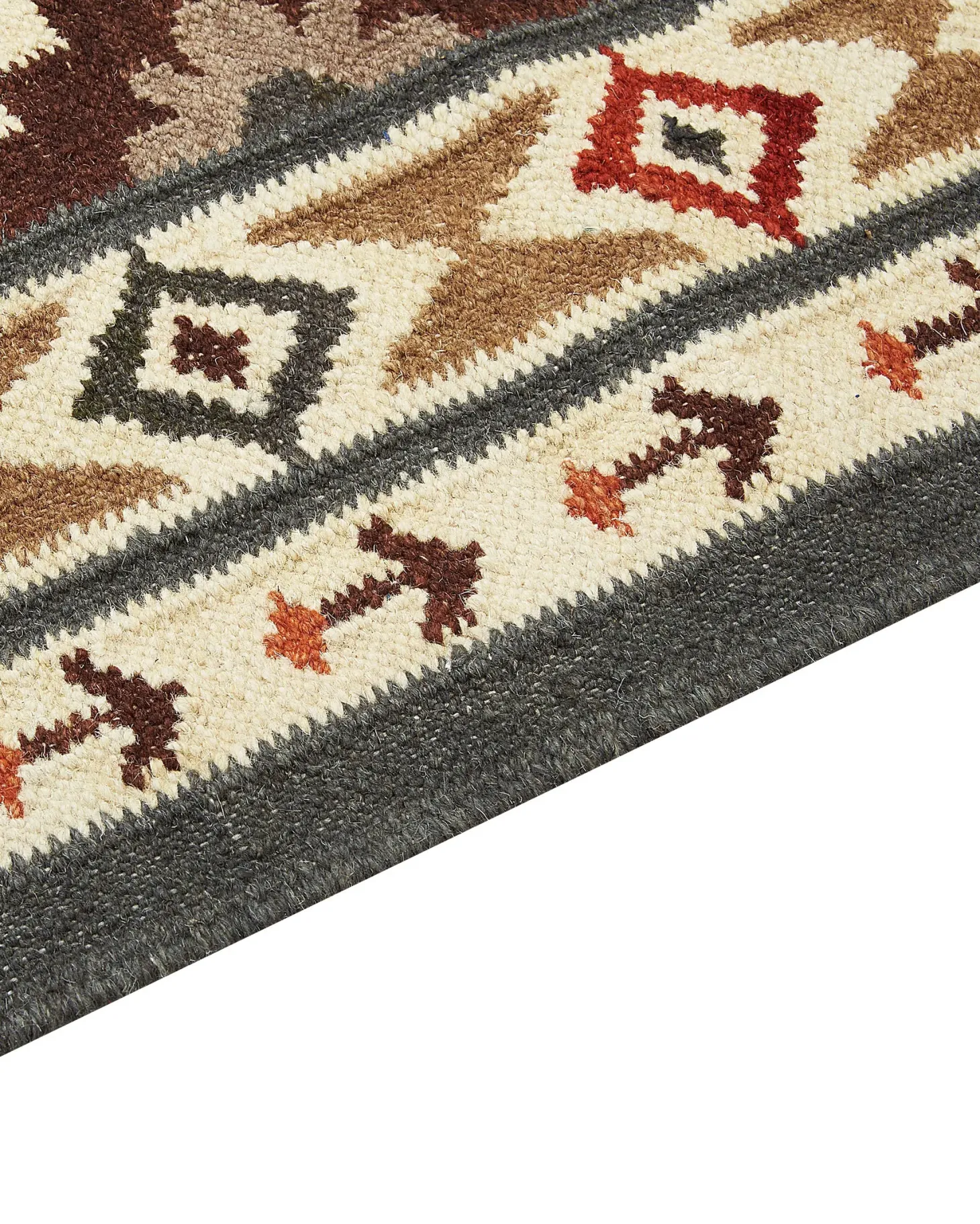 Dywan GHUKASAVAN Kolorowy 200 x 300 cm Wełna Kilim