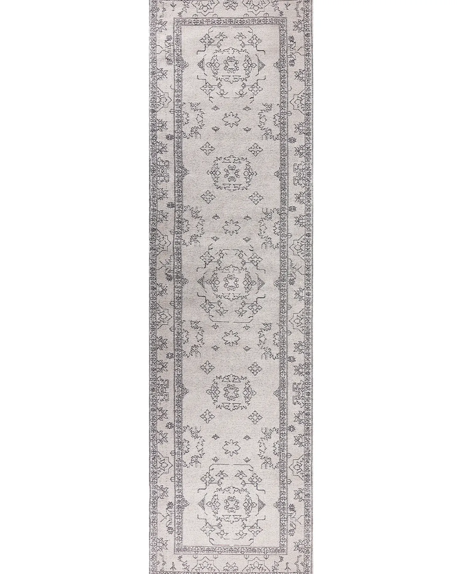 Dywan GOLLER Beżowy 80 x 300 cm Bawełna