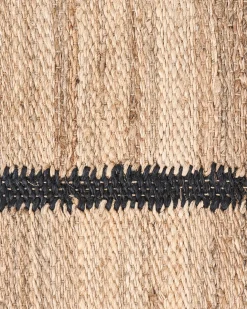 Dywan GONDIA Czarny/ beżowy 160 x 230 cm Juta