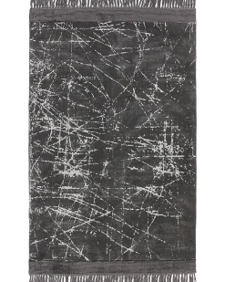 Dywan HANLI Ciemnoszary 160 x 230 cm Wiskoza