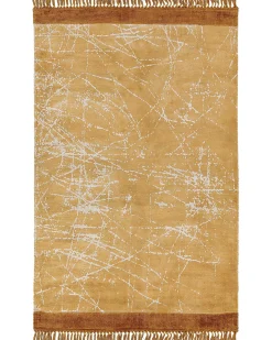 Dywan HANLI Pomarańczowy 160 x 230 cm Wiskoza