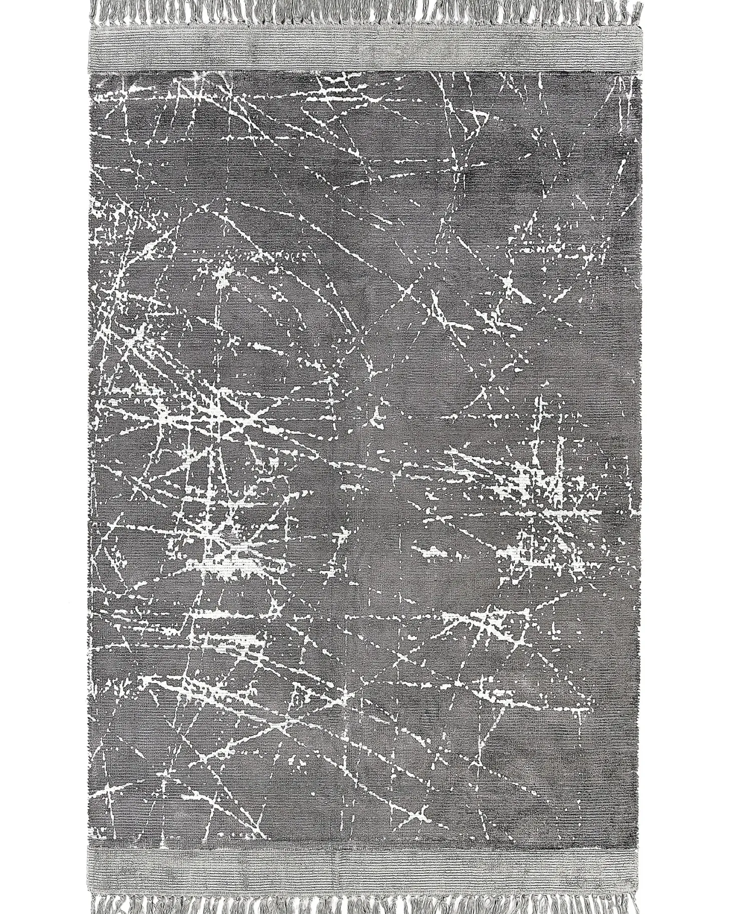 Dywan HANLI Szary 160 x 230 cm Wiskoza