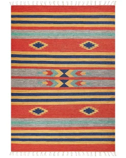 Dywan HATIS Kolorowy 140 x 200 cm Bawełna Kilim