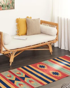 Sale Dywan HATIS Kolorowy Bawełna Kilim Chodniki|Chodniki