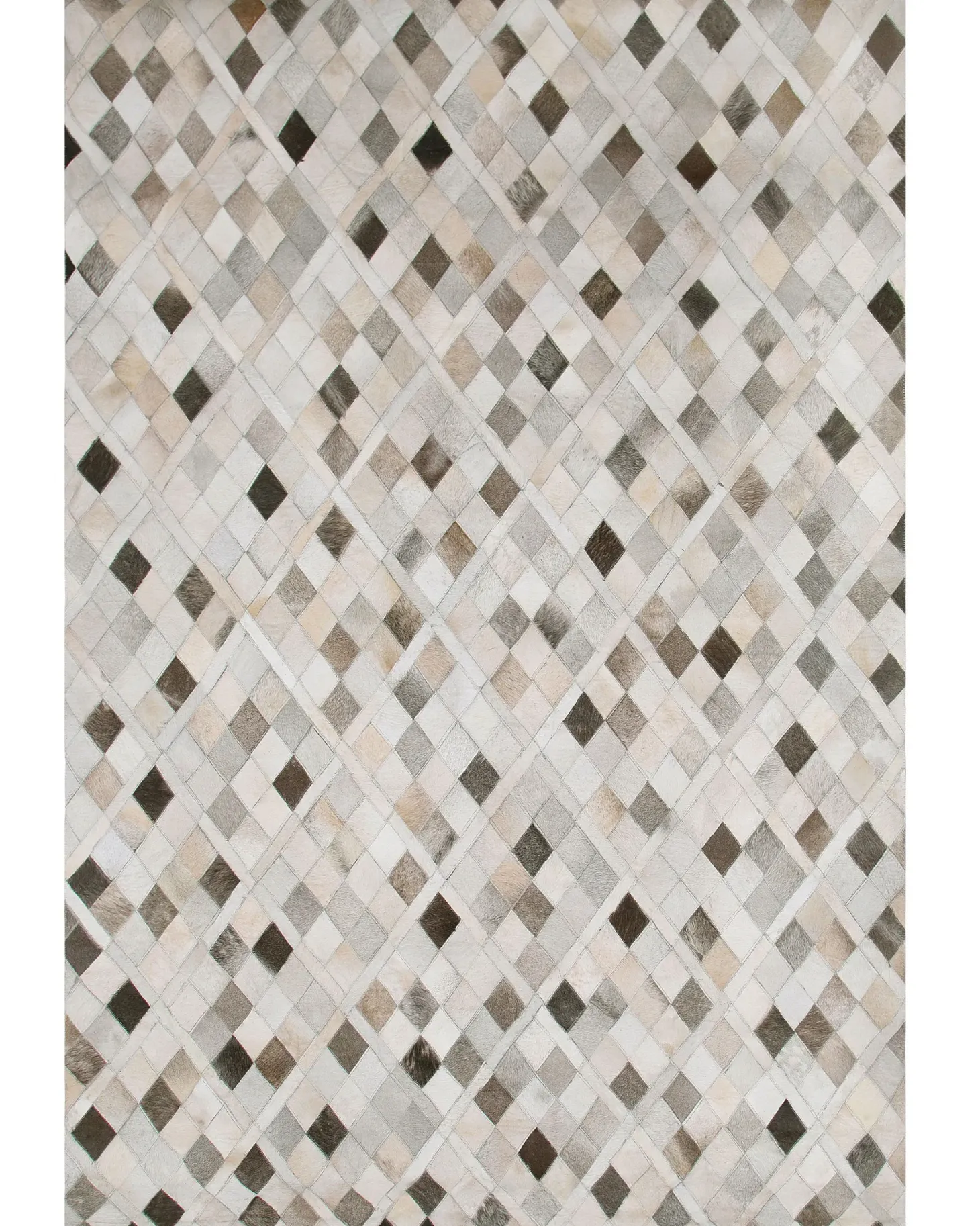 Dywan HIRKA Szary 160 x 230 cm Skóra naturalna