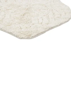 Dywanik łazienkowy CANBAR Jasnobeżowy 150 x 60 cm Bawełna