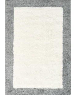Dywanik łazienkowy KABRI Szary/ beżowy 60 x 90 cm Bawełna