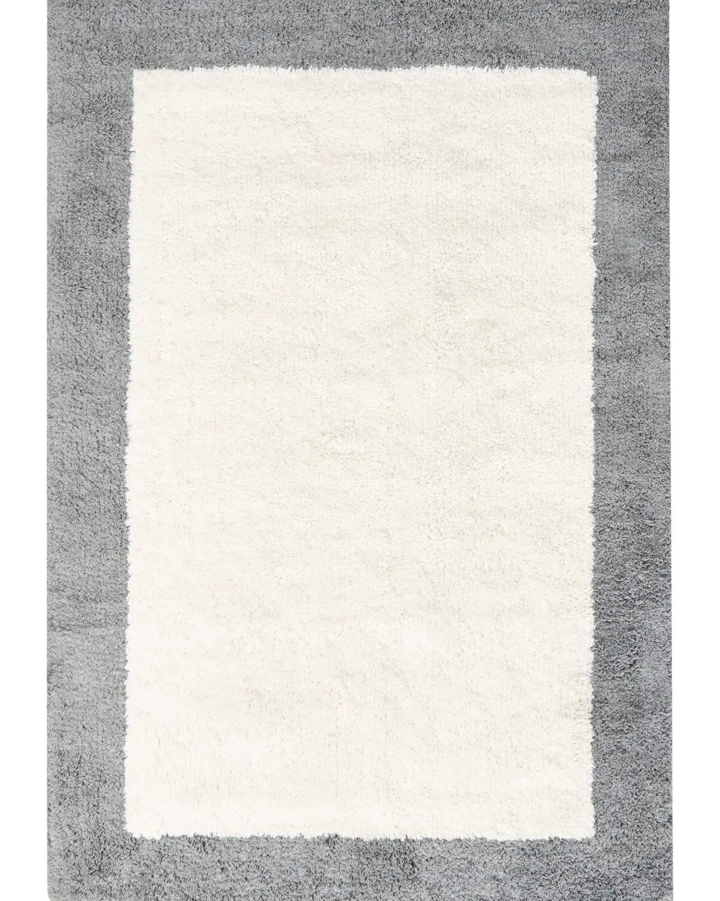 Dywanik łazienkowy KABRI Szary/ beżowy 60 x 90 cm Bawełna