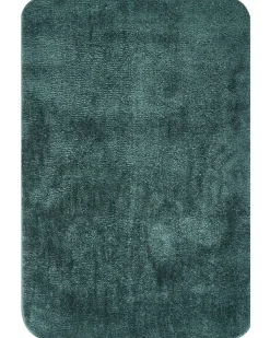 Dywanik łazienkowy URLANA Ciemnozielony 60 x 90 cm Mikrofibra