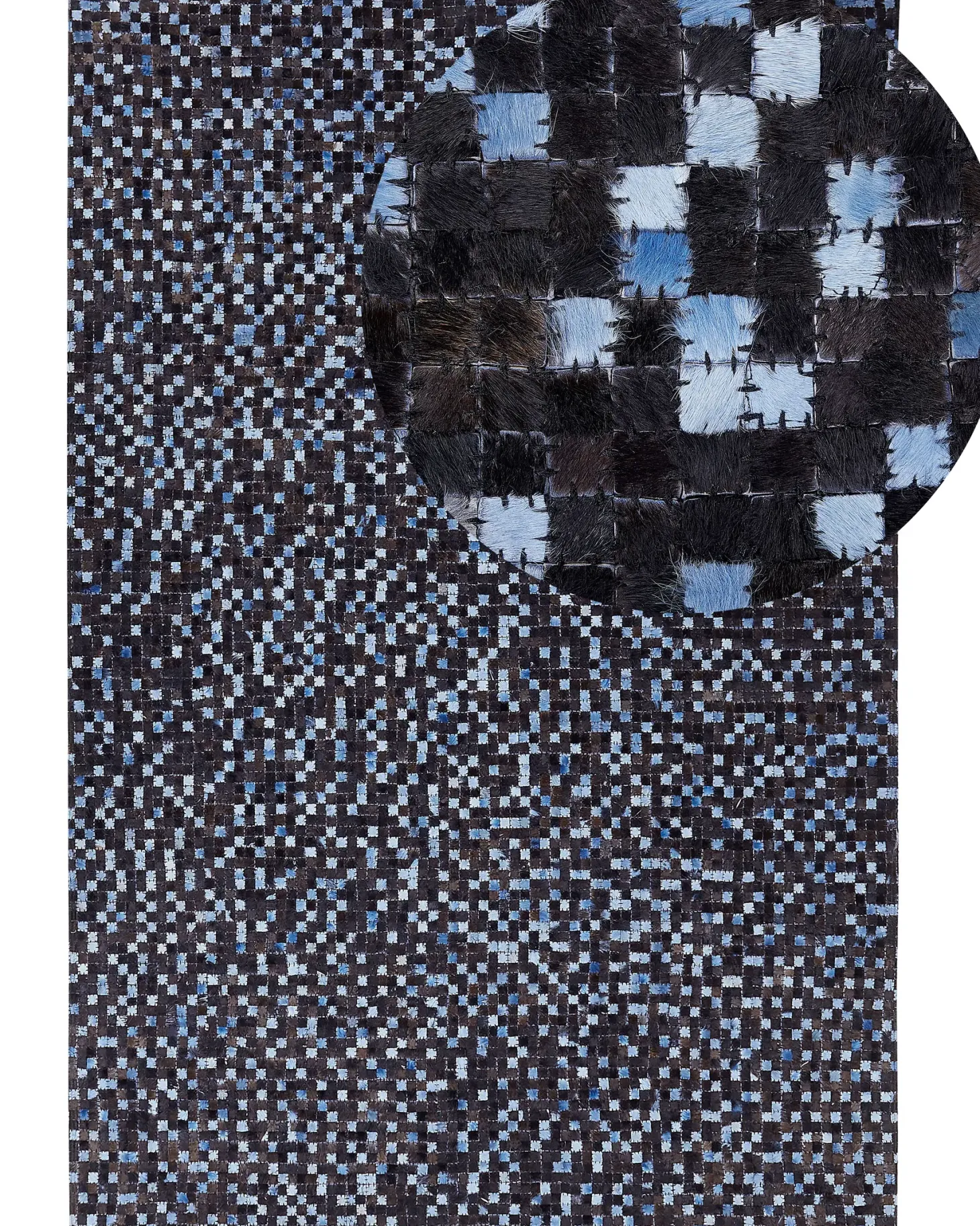 Dywan IKISU Ciemnobrązowy 160 x 230 cm Skóra naturalna