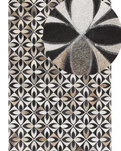 Dywan ISHAN Kolorowy 140 x 200 cm Skóra naturalna