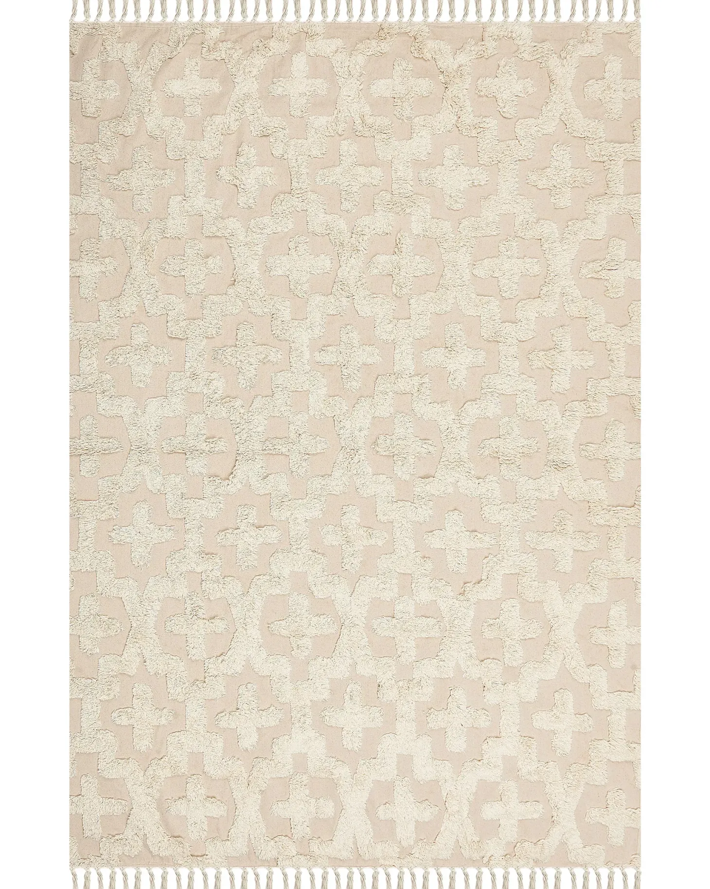 Dywan ITANAGAR Beżowy 160 x 230 cm Bawełna