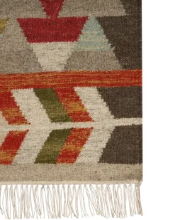 Dywan KAGHSI Kolorowy 140 x 200 cm Wełna Kilim