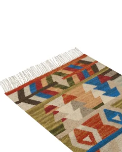 Dywan KAGHSI Kolorowy 80 x 150 cm Wełna Kilim