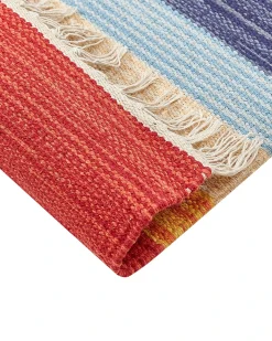 Clearance Dywan KAMARIS Kolorowy Bawełna Kilim Chodniki|Chodniki