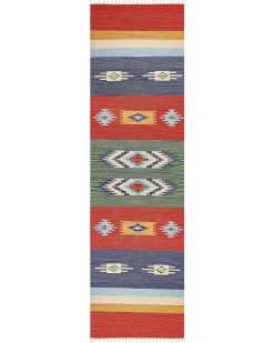 Clearance Dywan KAMARIS Kolorowy Bawełna Kilim Chodniki|Chodniki