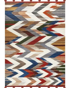 Dywan KANAKERAVAN Kolorowy 200 x 300 cm Wełna Kilim