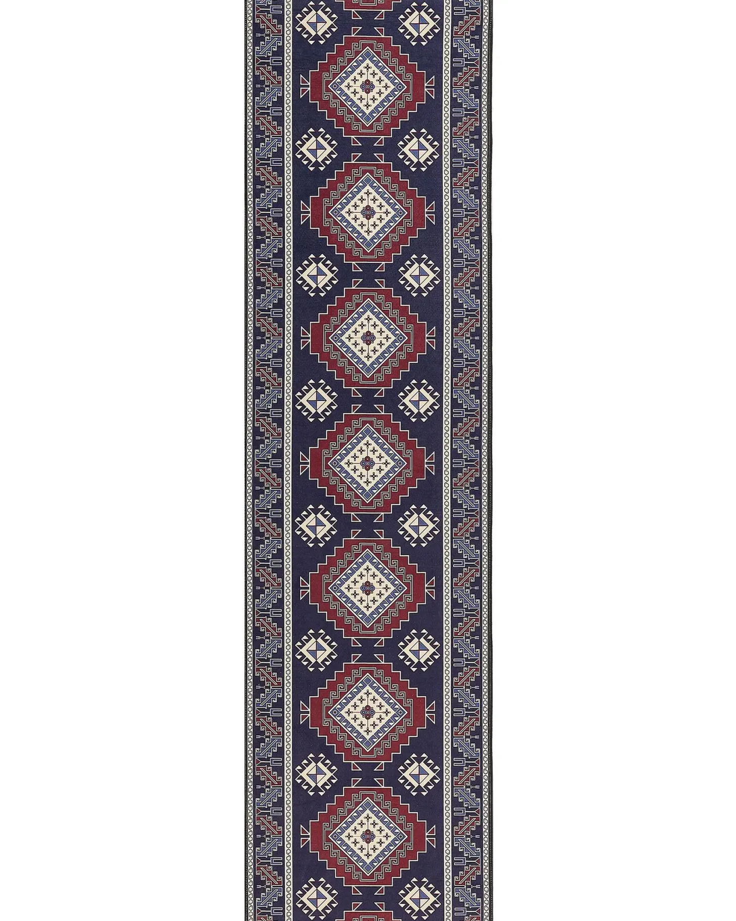 Dywan KANGAL Ciemnoniebieski 80 x 300 cm