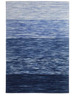 Dywan KAPAKLI Niebieski 140 x 200 cm Wełna