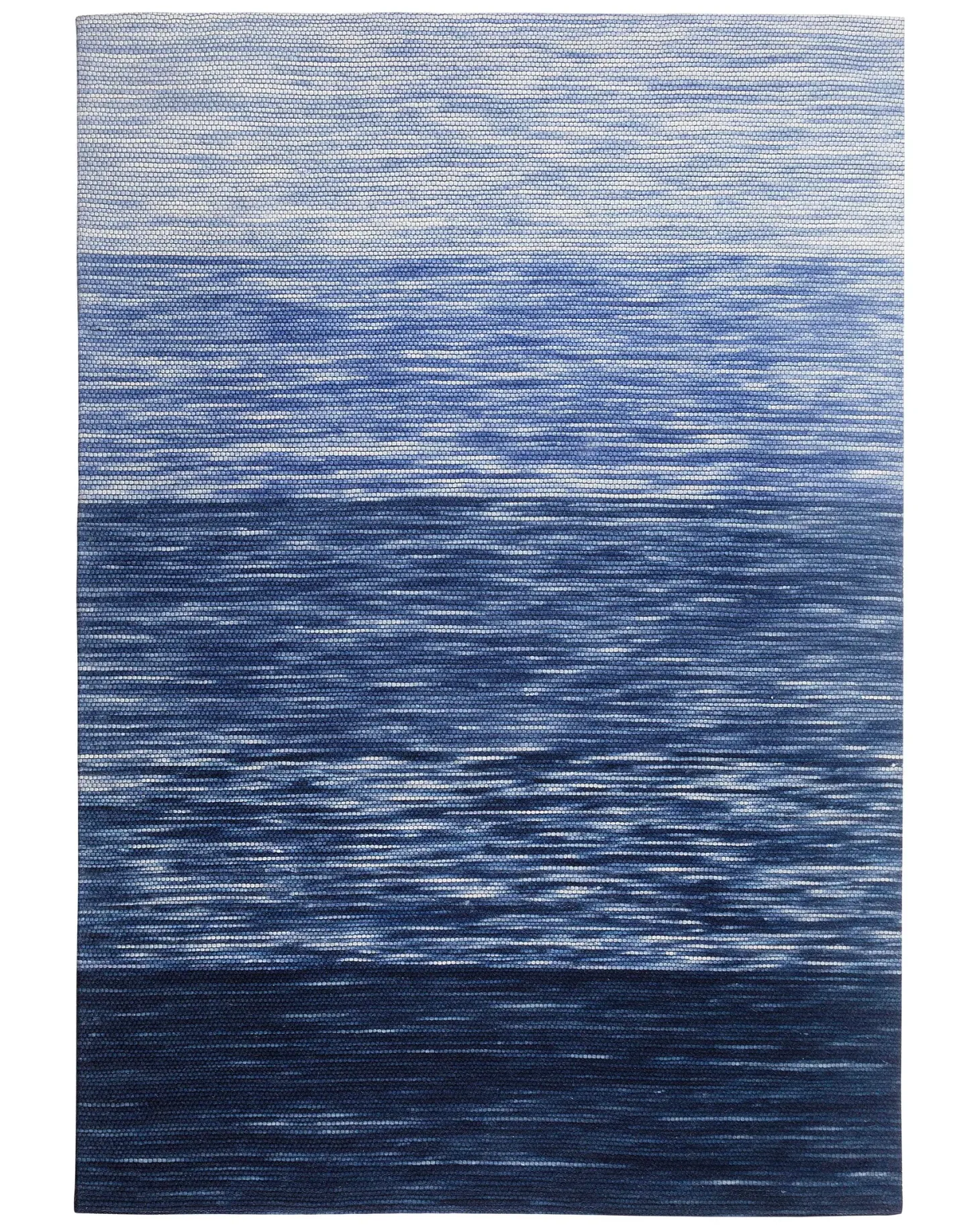 Dywan KAPAKLI Niebieski 140 x 200 cm Wełna
