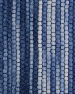 Dywan KAPAKLI Niebieski 140 x 200 cm Wełna