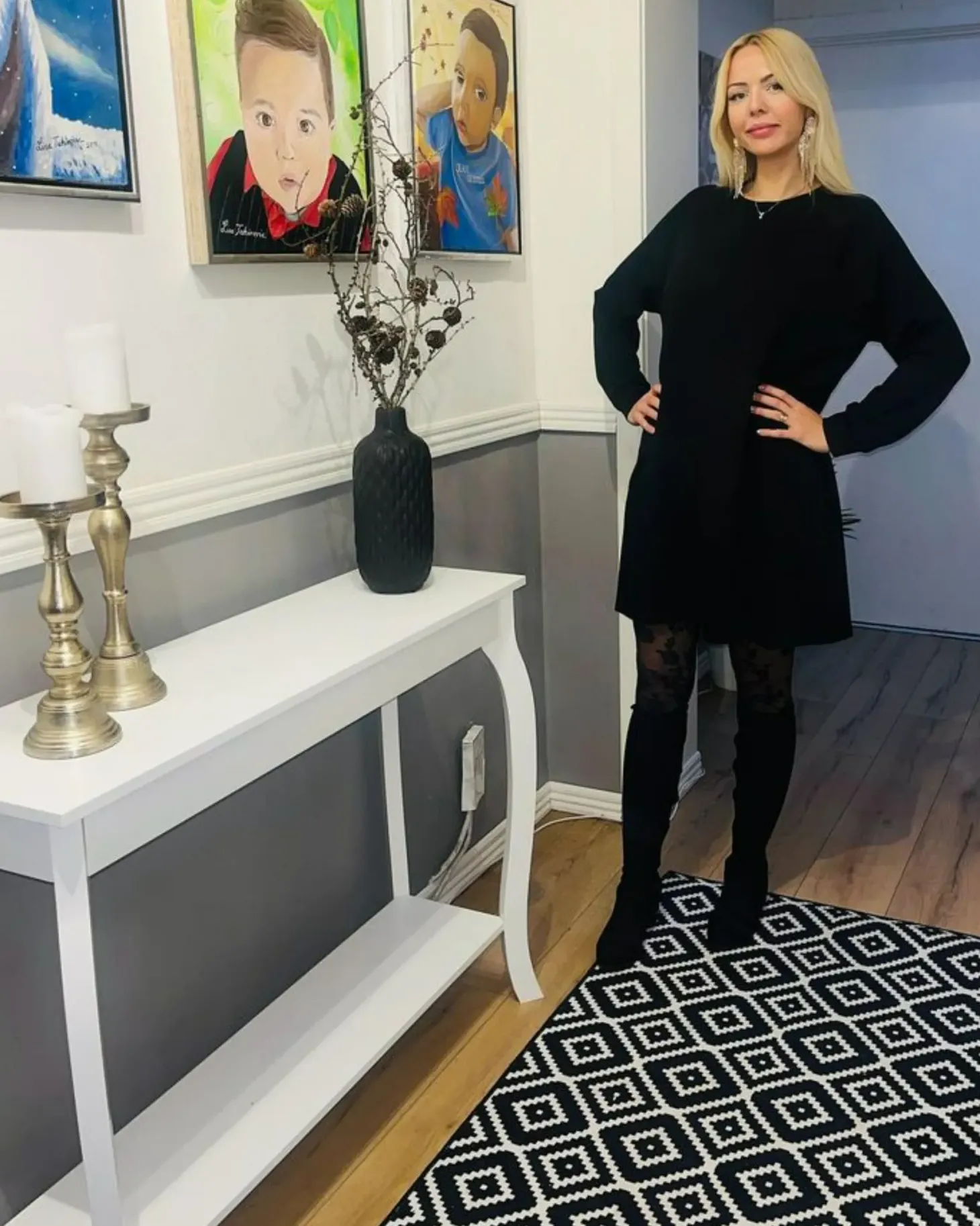 Dywan KARUNGAL Czarny 60 x 200 cm