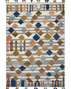 Dywan KASAKH Kolorowy 200 x 300 cm Wełna Kilim
