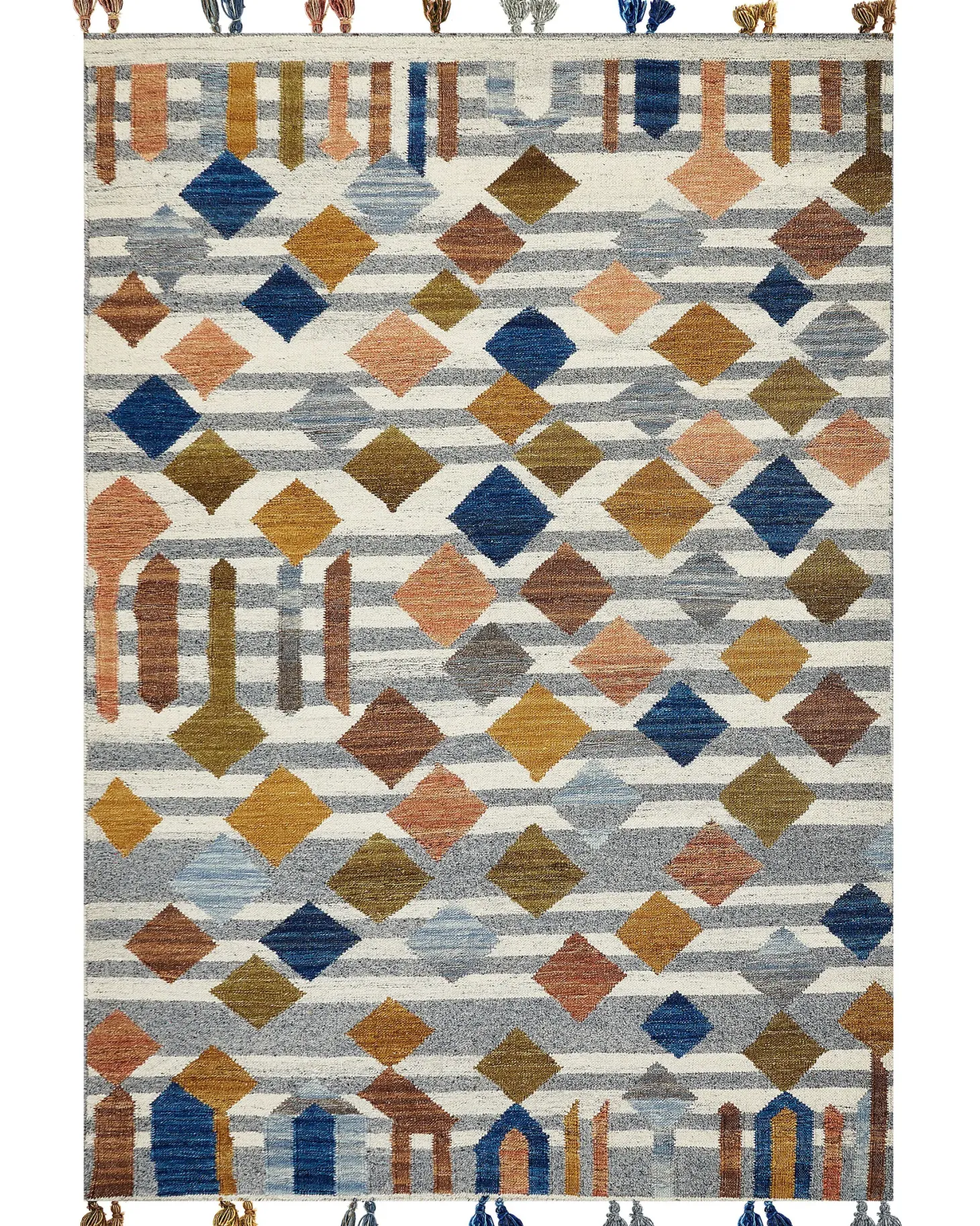 Dywan KASAKH Kolorowy 200 x 300 cm Wełna Kilim