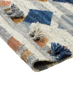 Dywan KASAKH Kolorowy 200 x 300 cm Wełna Kilim