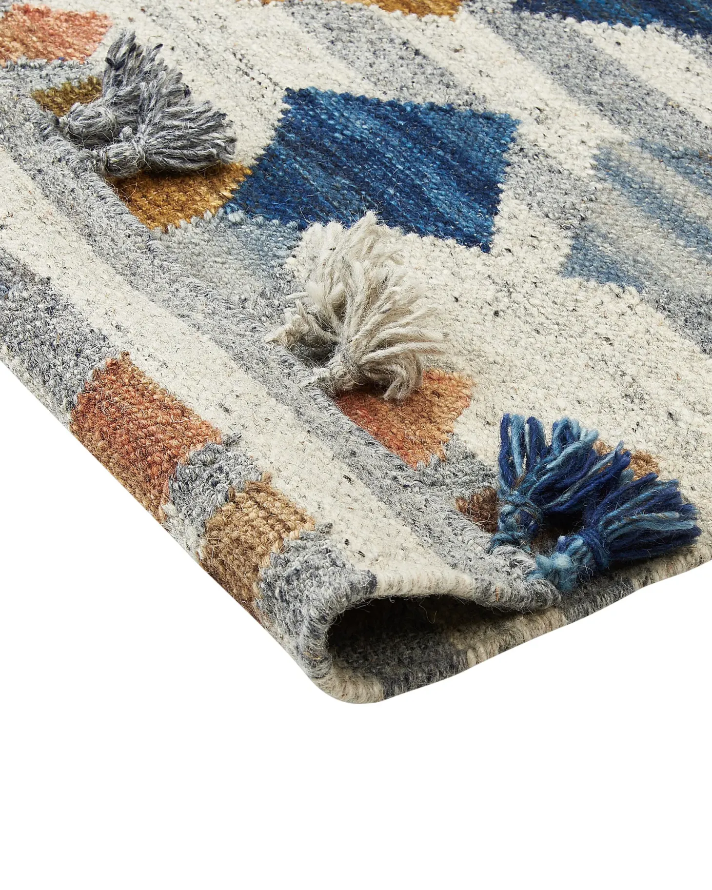 Dywan KASAKH Kolorowy 200 x 300 cm Wełna Kilim