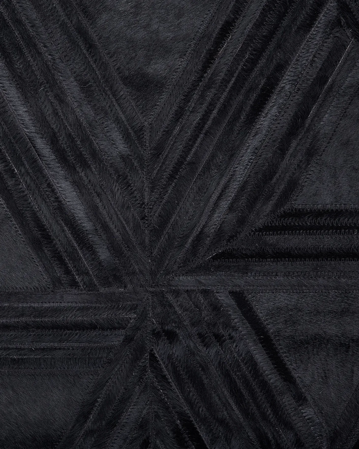 Dywan KASAR Czarny 140 x 200 cm Skóra naturalna