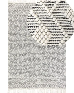 Dywan KAVAK Czarny 160 x 230 cm Wełna